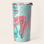 Candy Blue Ice Cream Pin Up Doll Travel Mug Gallery Image 2