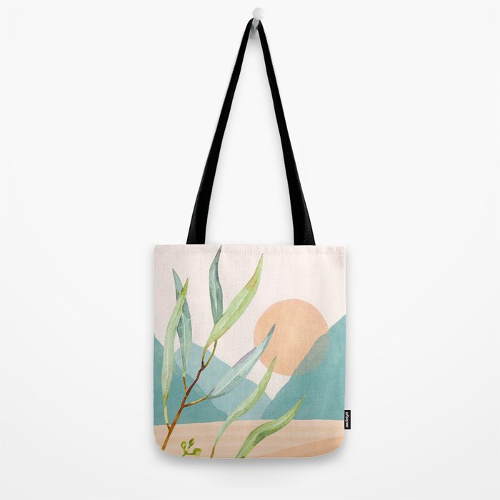 Setting Sun over the Sea 1 Tote Bag Gallery Image 2