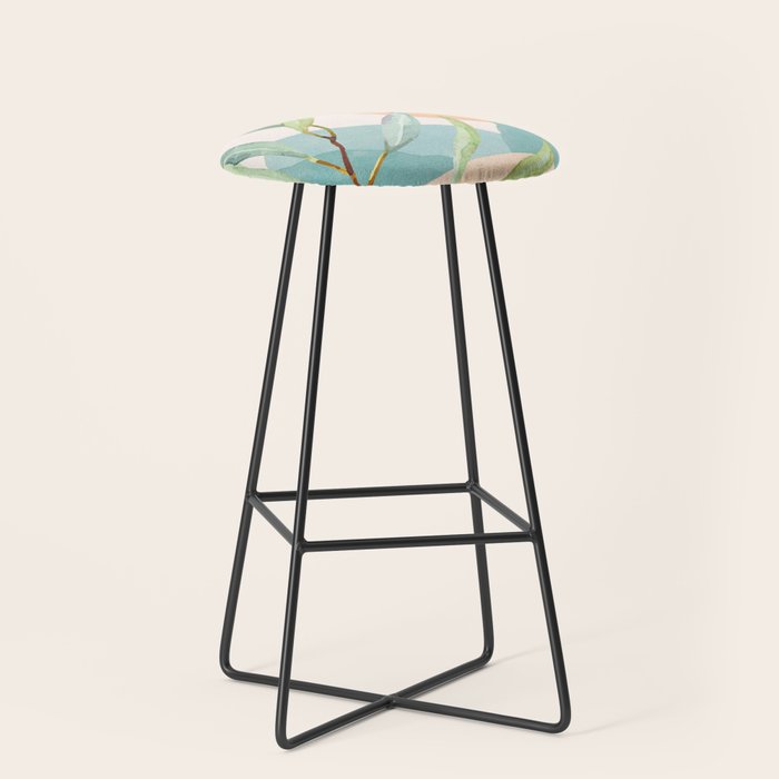 Setting Sun over the Sea 1 Stool Gallery Image 1