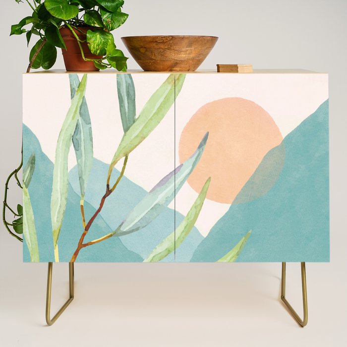 Setting Sun over the Sea 1 Credenza Gallery Image 1