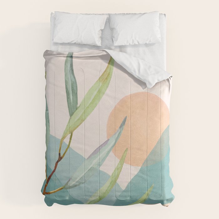 Setting Sun over the Sea 1 Comforter Gallery Image 6