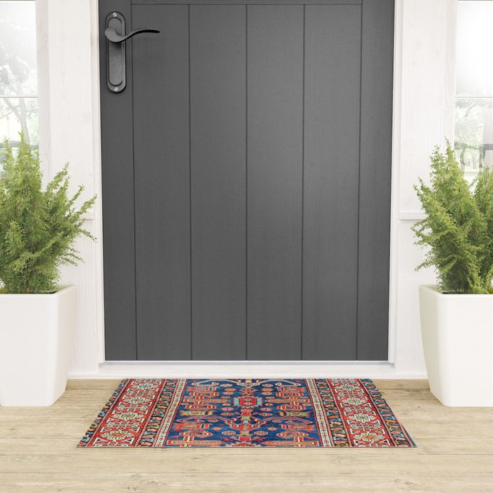 Perepedil Shirvan East Caucasus Rug Print Welcome Mat Gallery Image 3