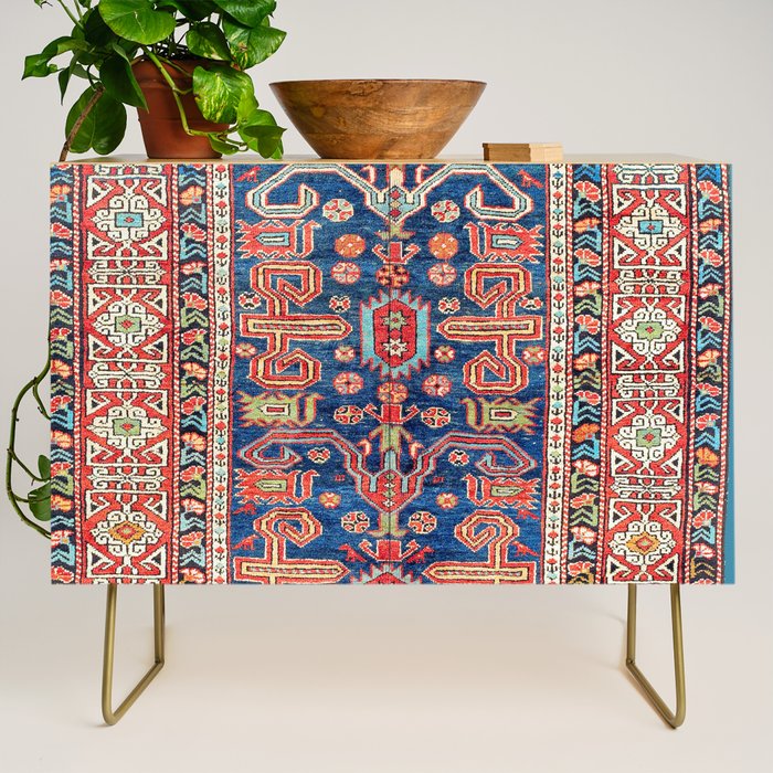 Perepedil Shirvan East Caucasus Rug Print Credenza Gallery Image 1