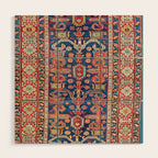 Perepedil Shirvan East Caucasus Rug Print Wood Wall Art Gallery Image 1