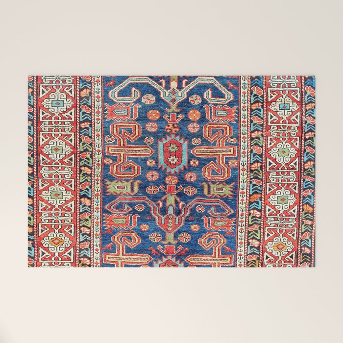 Perepedil Shirvan East Caucasus Rug Print Welcome Mat Gallery Image 1