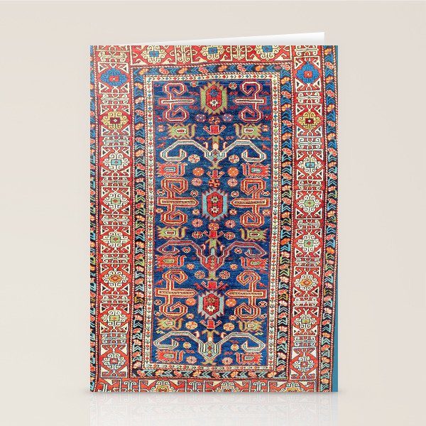 Perepedil Shirvan East Caucasus Rug Print Stationery Card Gallery Image 2