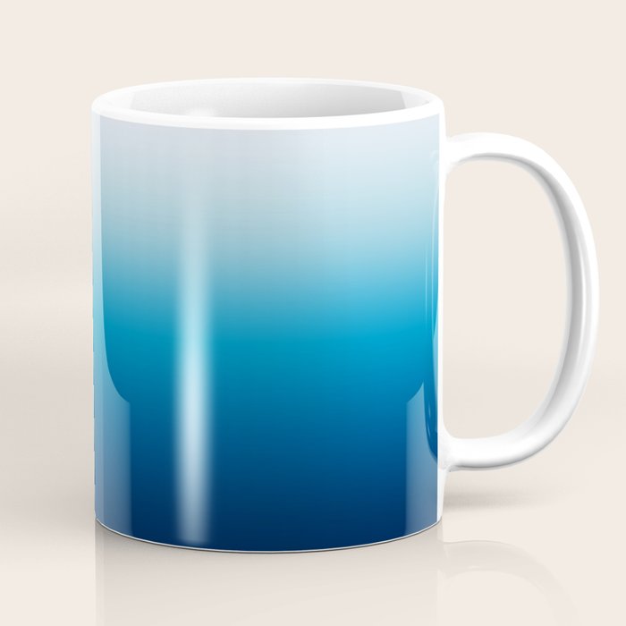 Sky and Ocean Blue Ombre Coffee Mug Gallery Image 1