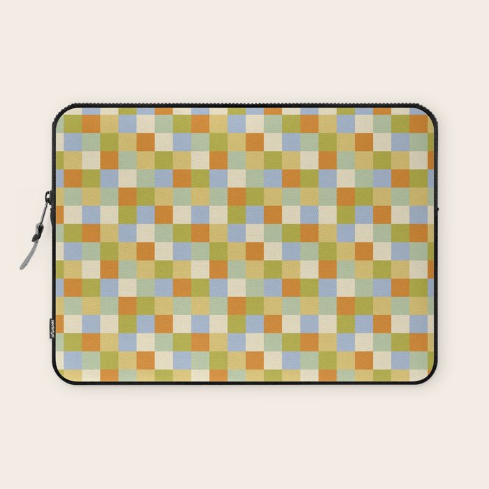 Bold Retro Checks Pattern - Small XXXVI Laptop Sleeve Gallery Image 1