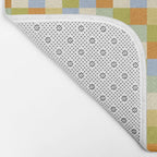 Bold Retro Checks Pattern - Small XXXVI Bath Mat Gallery Image 2