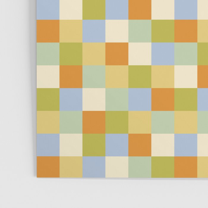 Bold Retro Checks Pattern - Small XXXVI Poster Gallery Image 3