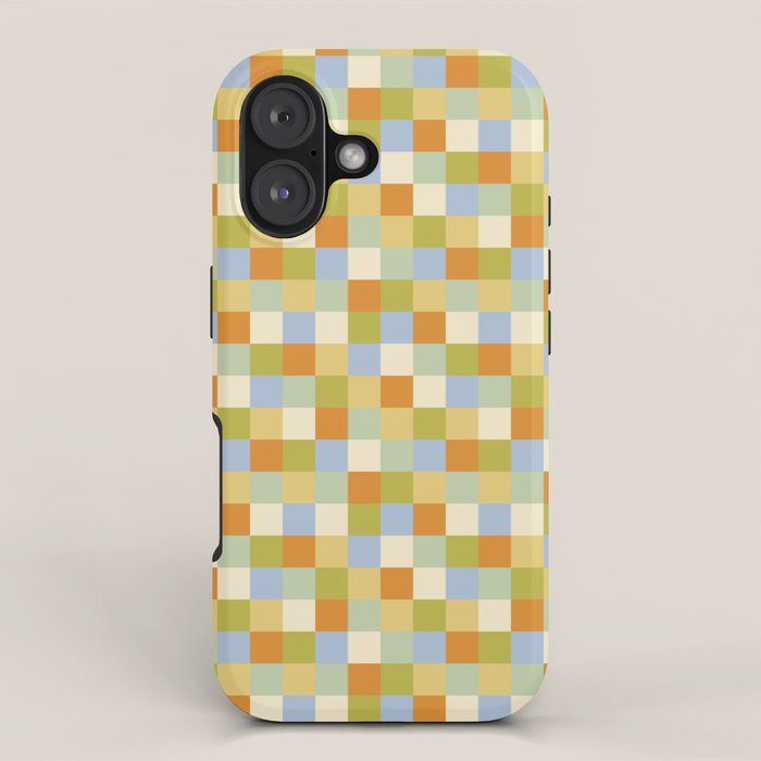 Bold Retro Checks Pattern - Small XXXVI iPhone Case Gallery Image 1