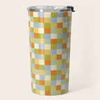 Bold Retro Checks Pattern - Small XXXVI Travel Mug Gallery Image 2
