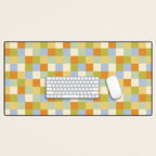 Bold Retro Checks Pattern - Small XXXVI Desk Mat Gallery Image 1