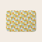 Bold Retro Checks Pattern - Small XXXVI Bath Mat Gallery Image 1