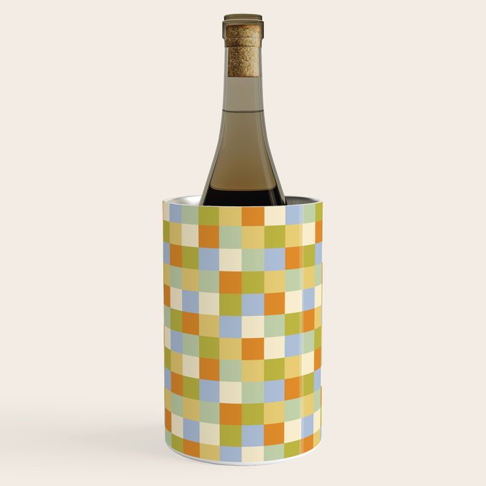 Bold Retro Checks Pattern - Small XXXVI Wine Chiller Gallery Image 1