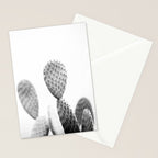 Black and white Cactus | Botanical film photography art Stationery Card Gallery Image 2