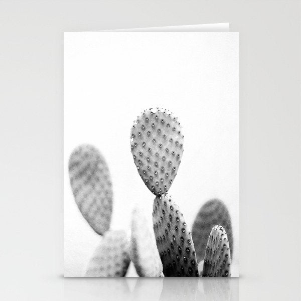 Black and white Cactus | Botanical film photography art Stationery Card Gallery Image 2