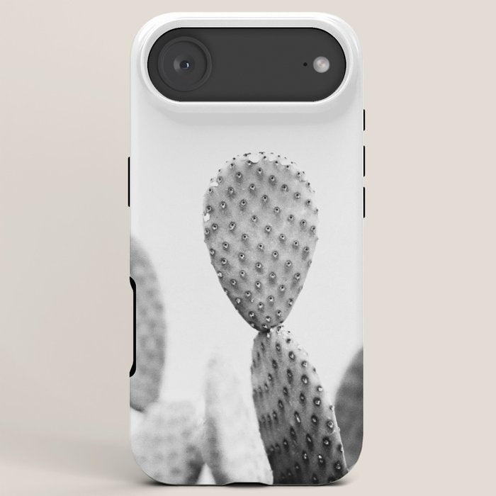 Black and white Cactus | Botanical film photography art iPhone Case Gallery Image 6