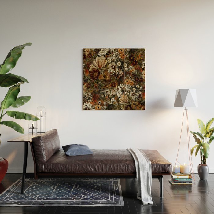 Night Garden Gold Wood Wall Art Gallery Image 2