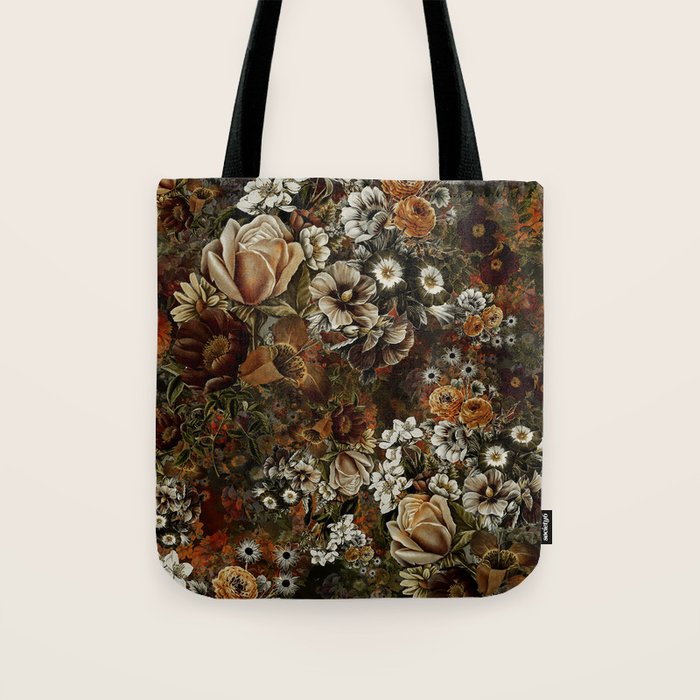 Night Garden Gold Tote Bag Gallery Image 1