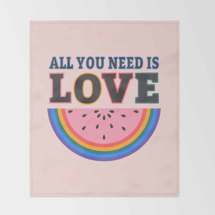 All You Need is Love Throw Blanket Gallery Image 2
