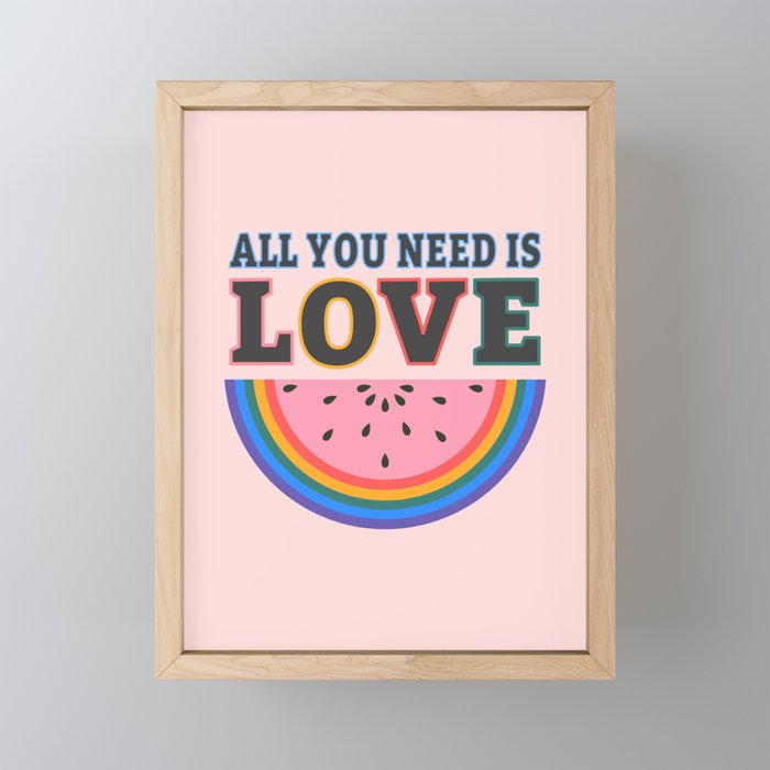 All You Need is Love Mini Art Print Gallery Image 1
