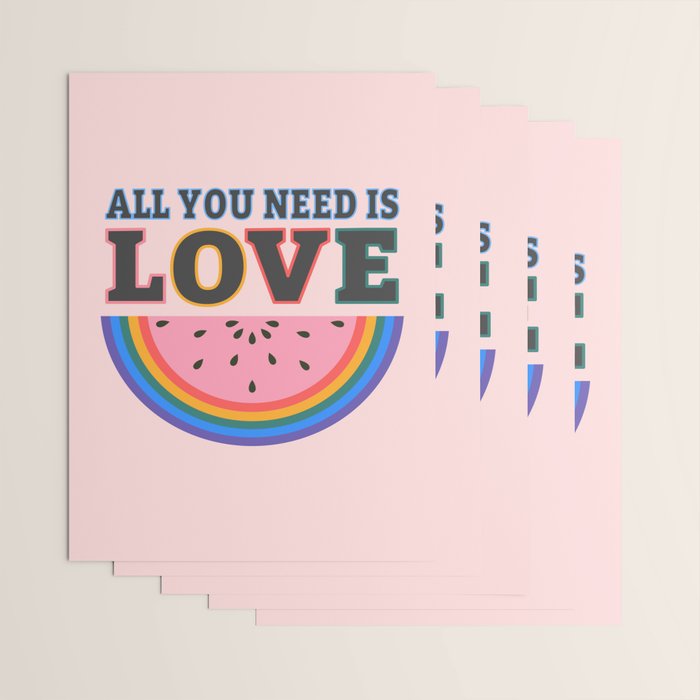 All You Need is Love Wrapping Paper Gallery Image 3