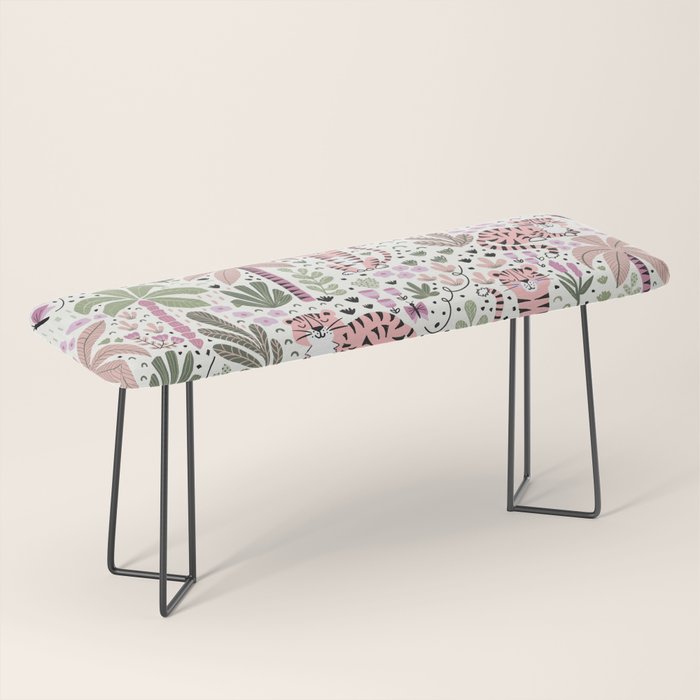 Pink Cute Tigers Bench Gallery Image 1