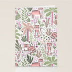 Pink Cute Tigers Stationery Card Gallery Image 2
