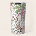 Pink Cute Tigers Travel Mug Gallery Image 1