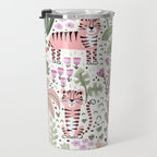 Pink Cute Tigers Travel Mug Gallery Image 3
