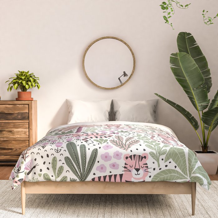Pink Cute Tigers Comforter Gallery Image 3