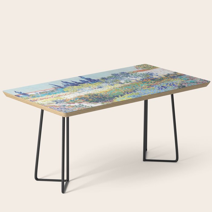 Vincent van Gogh  Garden at Arles 1888 Impressionism Flowers Landscape Art Exhibition Print Coffee Table Gallery Image 1