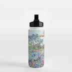 Vincent van Gogh  Garden at Arles 1888 Impressionism Flowers Landscape Art Exhibition Print Water Bottle Gallery Image 2