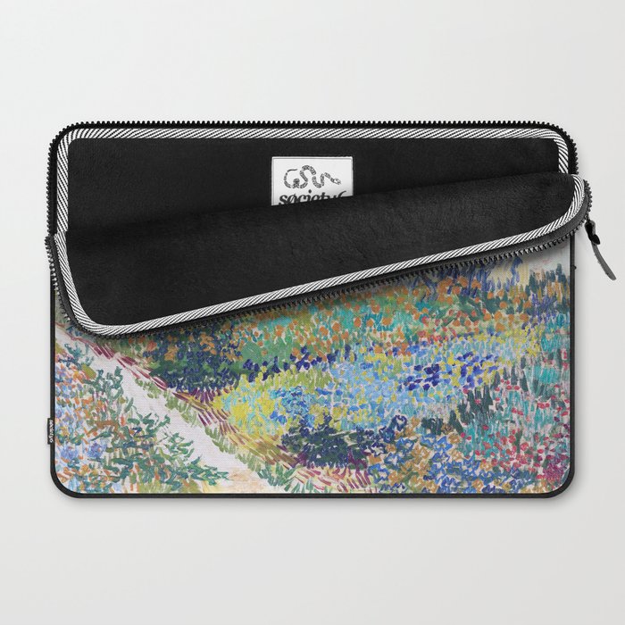 Vincent van Gogh  Garden at Arles 1888 Impressionism Flowers Landscape Art Exhibition Print Laptop Sleeve Gallery Image 2