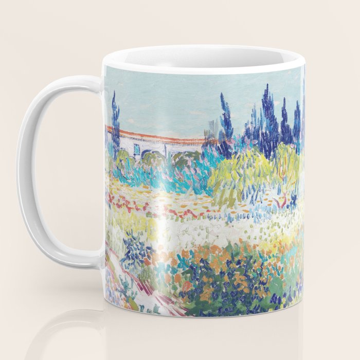Vincent van Gogh  Garden at Arles 1888 Impressionism Flowers Landscape Art Exhibition Print Coffee Mug Gallery Image 3
