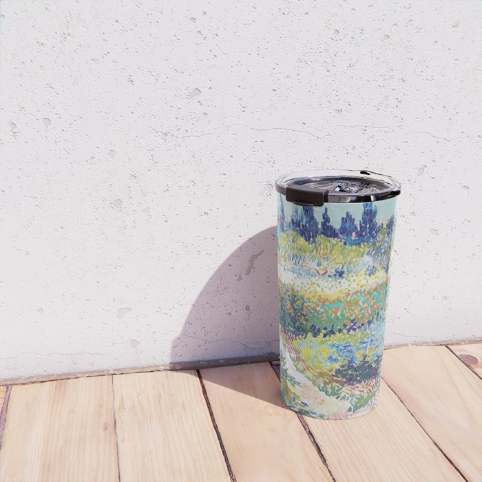 Vincent van Gogh  Garden at Arles 1888 Impressionism Flowers Landscape Art Exhibition Print Travel Mug Gallery Image 4