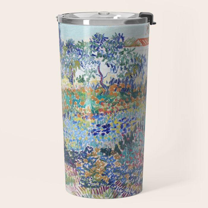 Vincent van Gogh  Garden at Arles 1888 Impressionism Flowers Landscape Art Exhibition Print Travel Mug Gallery Image 2
