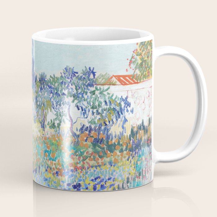 Vincent van Gogh  Garden at Arles 1888 Impressionism Flowers Landscape Art Exhibition Print Coffee Mug Gallery Image 1