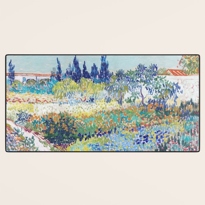 Vincent van Gogh  Garden at Arles 1888 Impressionism Flowers Landscape Art Exhibition Print Desk Mat Gallery Image 3