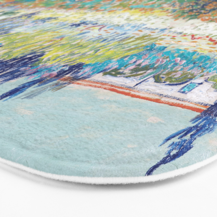 Vincent van Gogh  Garden at Arles 1888 Impressionism Flowers Landscape Art Exhibition Print Bath Mat Gallery Image 3