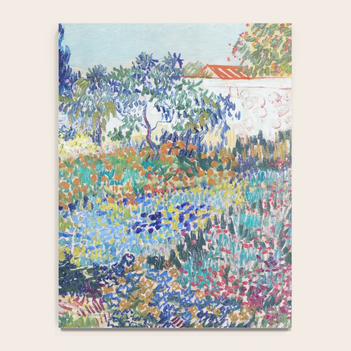 Vincent van Gogh  Garden at Arles 1888 Impressionism Flowers Landscape Art Exhibition Print Notebook Gallery Image 4