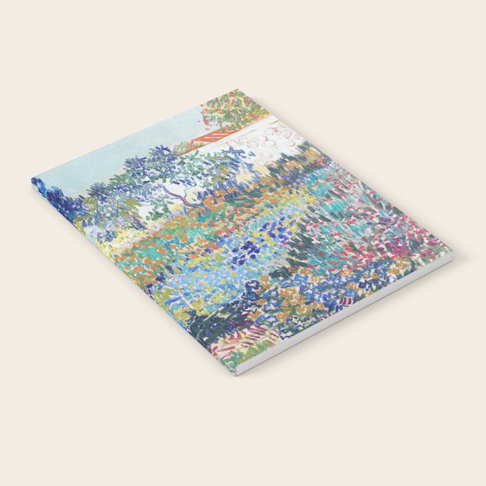 Vincent van Gogh  Garden at Arles 1888 Impressionism Flowers Landscape Art Exhibition Print Notebook Gallery Image 2