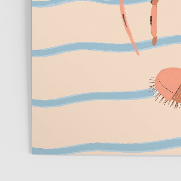 Lobster - Blue Stripes Poster Gallery Image 3