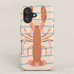Lobster - Blue Stripes iPhone Case Gallery Image 1