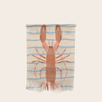 Lobster - Blue Stripes Wall Hanging Gallery Image 1