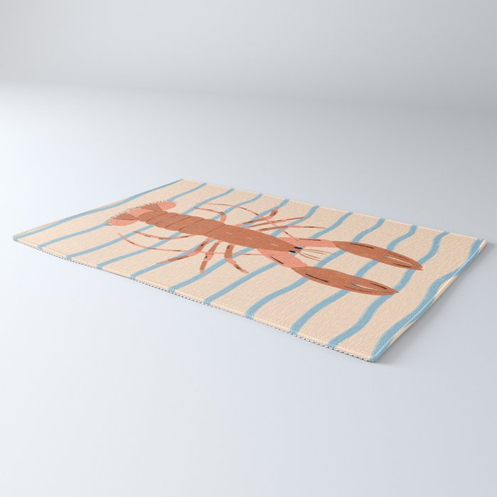 Lobster - Blue Stripes Rug Gallery Image 3