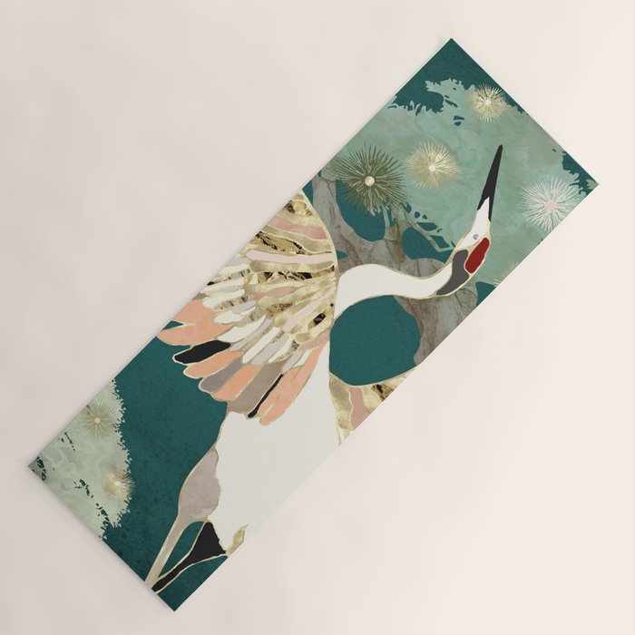 Golden Crane Yoga Mat Gallery Image 1