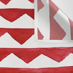 Red Triangle Lines Wall Tapestry Gallery Image 3