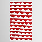 Red Triangle Lines Tablecloth Gallery Image 2